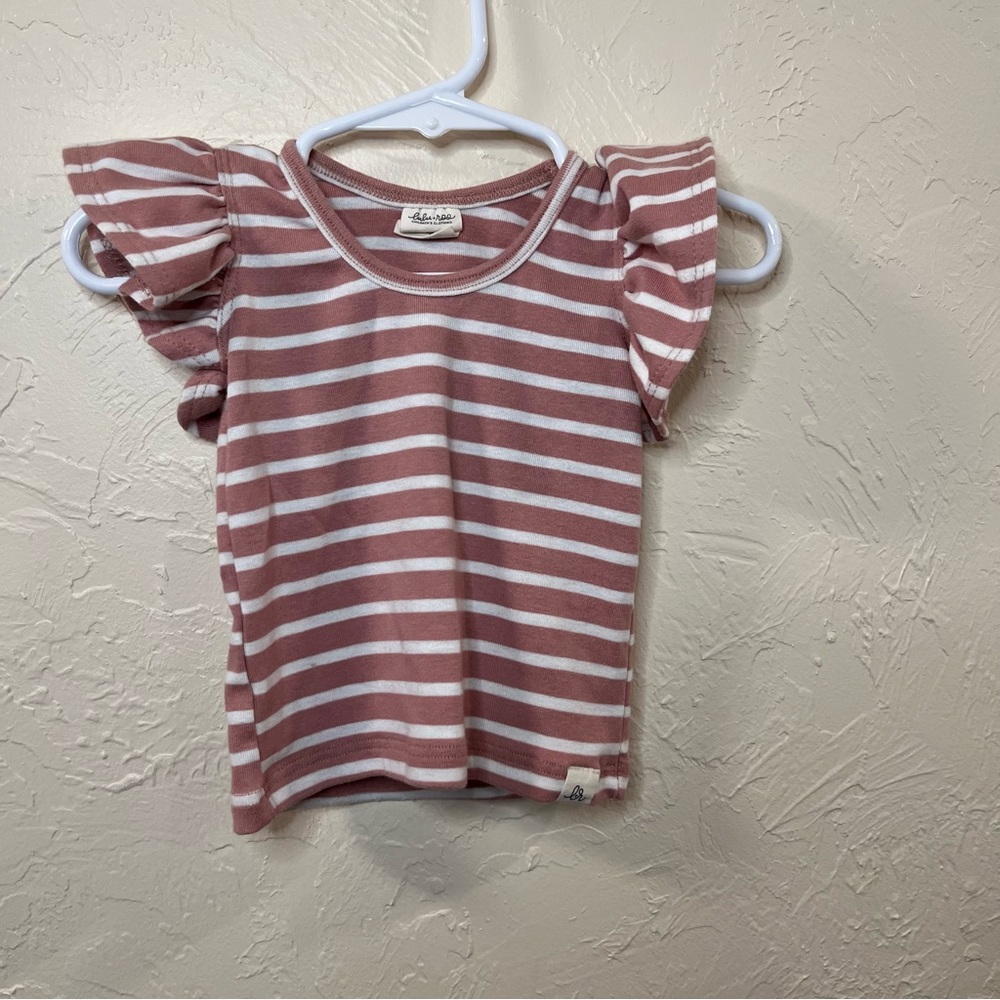 Lulu + Roo Striped 3-6 month Shirt